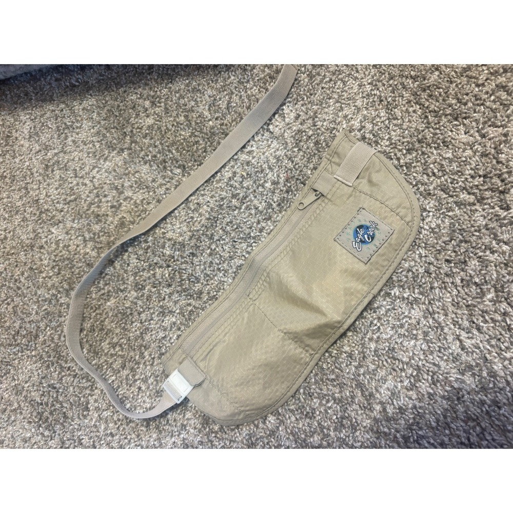 Eagle Creek Undercover Money Belt Khaki Tan Travel Waist Pouch Security Wallet